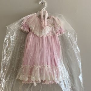 Newborn Christening Baptism Pant Dress